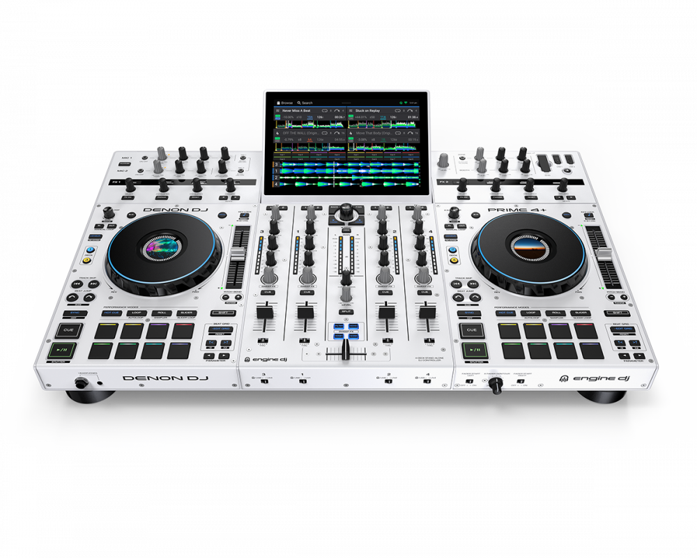 DENON DJ PRIME 4 WHITE LIMITED EDITION_Music Shop Loops 3