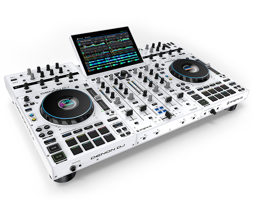 DENON DJ Prime 4 Controleur White limited Edition_Music Shop Loops_2