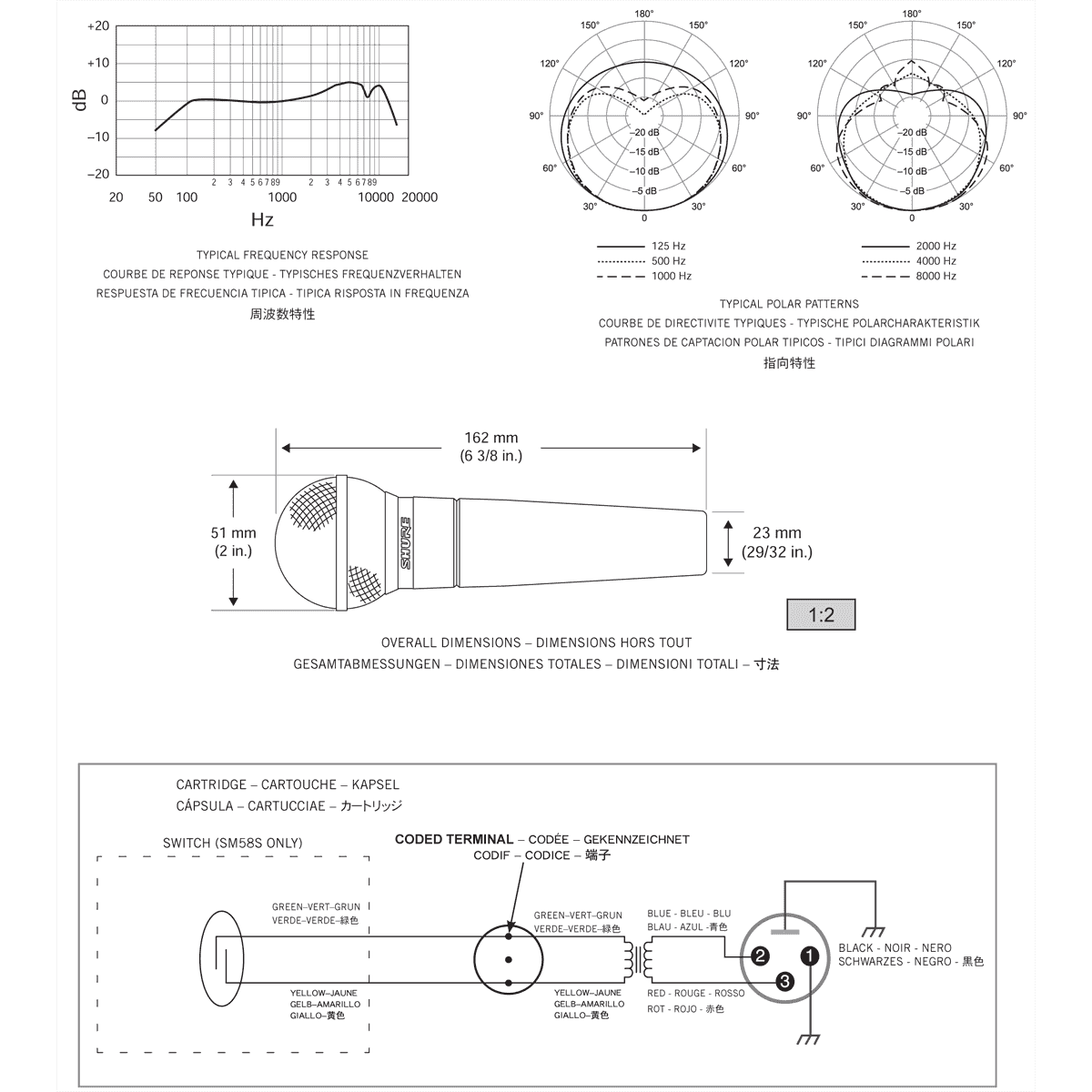 shure SM58 LCE 6