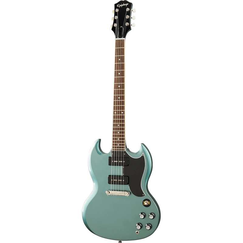 epiphone sg special p 90 faded pelham blue