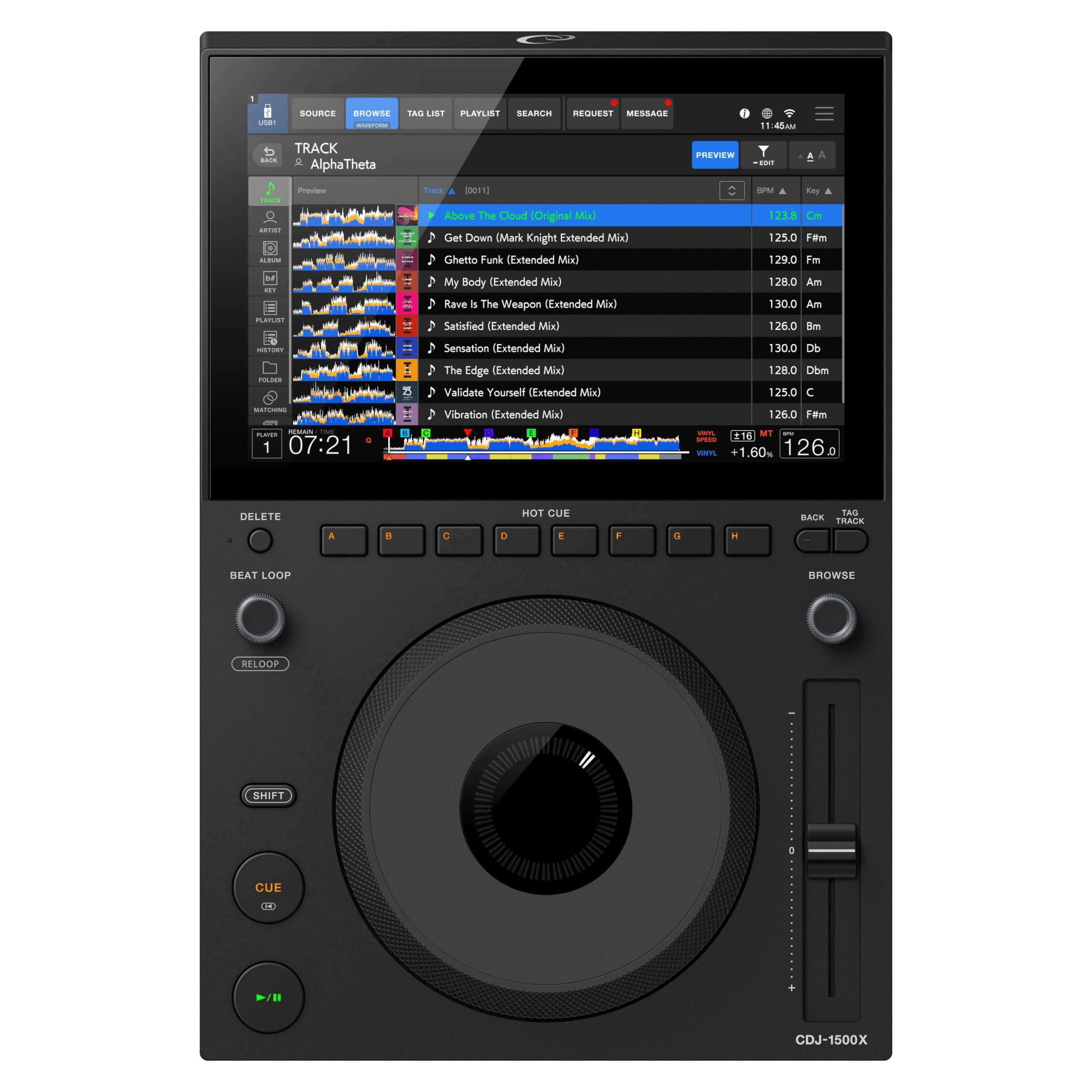 CDJ 1500X prm top browse dark 260622 scaled
