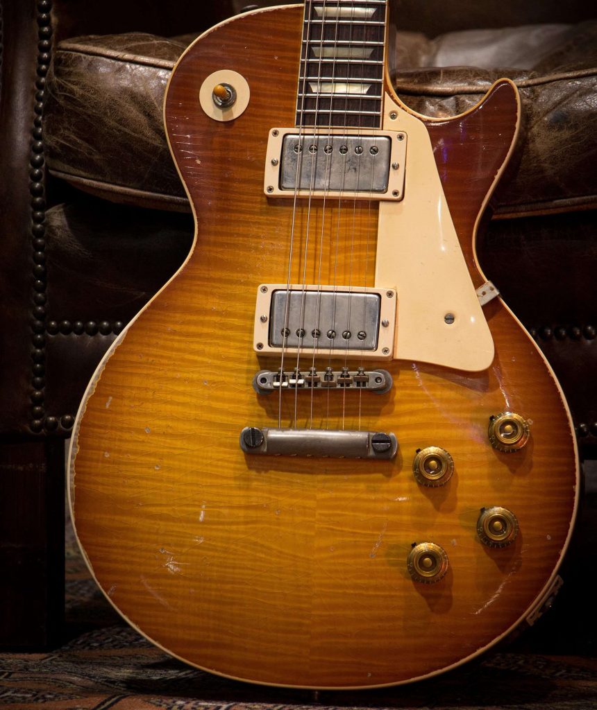 Gibson ’59 Les Paul Standard Reissue Heavy Aged – Faded Peach Burst Music Shop Bretagne
