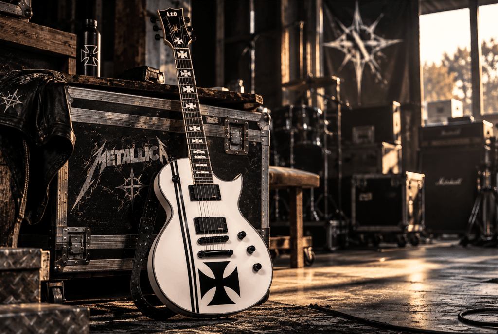 LTD Iron Cross Signature James Hetfield – Snow White